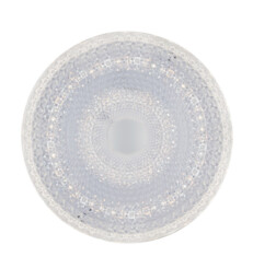 UNIKA LED Patterned Glass Flush Ceiling Light White 2400lm CCT 39cm