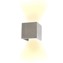 Taos Wall Lamp, 12W LED, 3000K, 1100lm, IP65, Dark Grey Cement, 3yrs Warranty - thumbnail 1