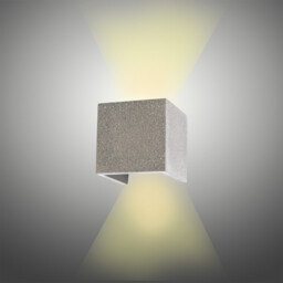Taos Wall Lamp, 12W LED, 3000K, 1100lm, IP65, Dark Grey Cement, 3yrs Warranty - thumbnail 2