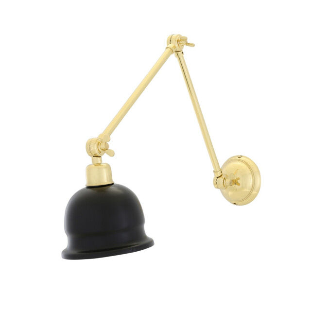 Nico Poster Light, Polished Brass, Matt Black Shade - image 1