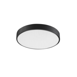Hadon 40cm Integrated LED Semi Flush Light Sandy Black Aluminium Matt White LED 24W 1380Lm 3000K - thumbnail 3