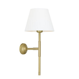 Tenby Wall Light, Satin Brass - thumbnail 2