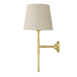 Tenby Wall Light, Satin Brass - thumbnail 3