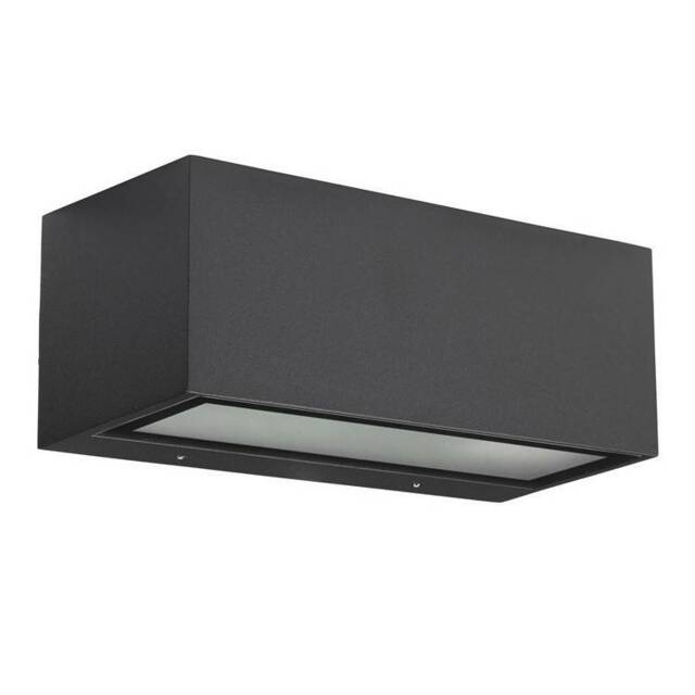Nemesis Aluminium 1 Light Outdoor Wall Light Urban grey IP54, E27 - image 1