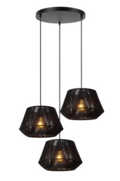 Jessica Pendant light 35.5cm 3xE27 - Black - Special Offer