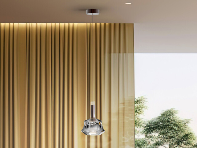 Scarlett Slim Pendant Ceiling Light Silver LED 3000K - image 1