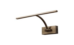 Walton Small 1 Arm Wall Lamp, Picture Light, 1 x 6W LED, 3000K, 470lm, Bronze - thumbnail 3