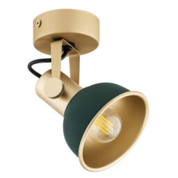 Lenora Dome Wall Lamp Green, Gold - thumbnail 5