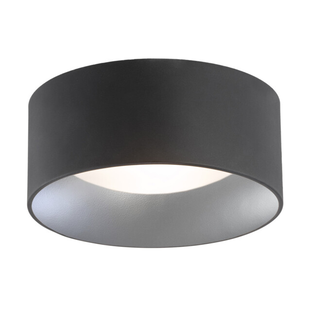 Mohito Flush Ceiling 2 Light Black Structure Outside, Silver Inside - image 1