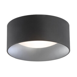 Mohito Flush Ceiling 2 Light Black Structure Outside, Silver Inside - thumbnail 1