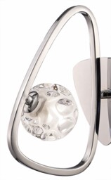 Lux Switched Wall Lamp 1 Light G9, Polished Chrome - thumbnail 5