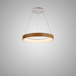 Niseko Ring Pendant 45cm 32W LED, 3000K-6000K Tuneable, 2560lm, Remote Control, Wood, 3yrs Warranty - thumbnail 2