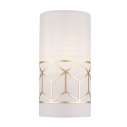 Messina Flush Wall Lamp Gold, 1 Light, E14