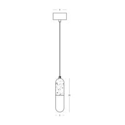 Liora 5cm Slim Pendant Ceiling Light Brass-Natural Alabaster LED 3000K Dimmable - thumbnail 5