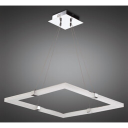 TaccÃ­a Pendant 28W LED Square 3000K, 2500lm, Polished Chrome/Frosted Acrylic - thumbnail 2