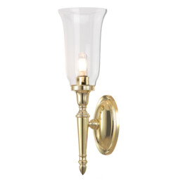Dryden 1 Light Bathroom Wall Light Polished Brass IP44, G9