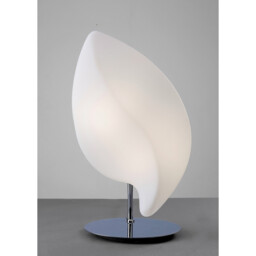 Natura Table Lamp 2 Light E27 Small Indoor, Polished Chrome/Opal White - thumbnail 2