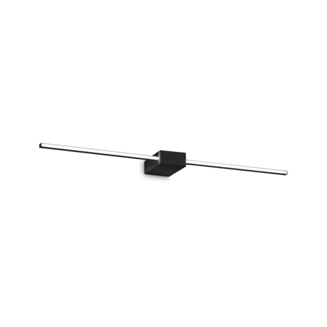 Theo 2 Light Integrated LED Wall Lamp Black 900Lm 3000K - image 1
