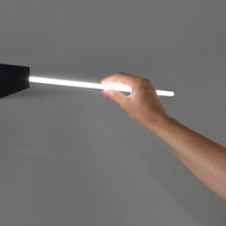 Theo 2 Light Integrated LED Wall Lamp Black 900Lm 3000K - thumbnail 2