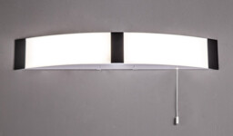 Lyons Bathroom Wall Lamp c, w Shaver Socket & Pull Switch, 1 x 10W LED, 4000K, 900lm, IP44, Black, 3yrs Warranty - thumbnail 3