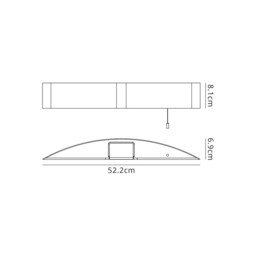 Lyons Bathroom Wall Lamp c, w Shaver Socket & Pull Switch, 1 x 10W LED, 4000K, 900lm, IP44, Black, 3yrs Warranty - thumbnail 2