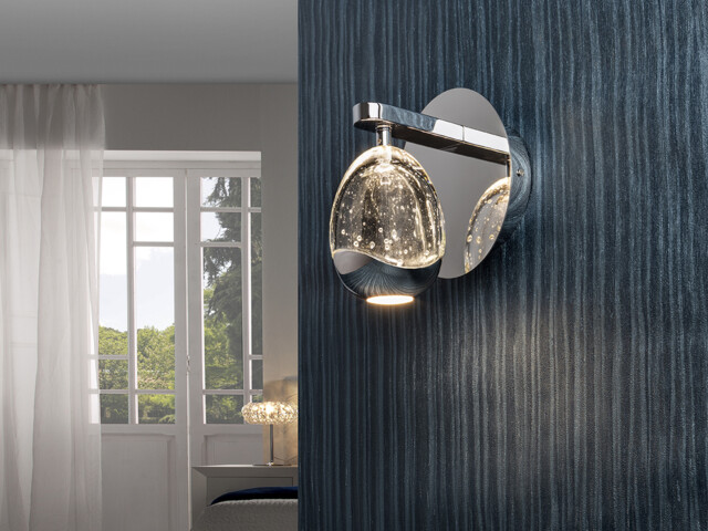 Rocío Integrated LED Wall Lamp Chrome 3000K - image 1