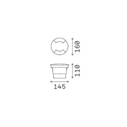 Way 16cm Round 2 Direction Outdoor Recessed Ground Light Black 1x GX53 IP67 - thumbnail 2