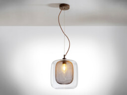 Fox Pendant Light Cylindrical, Chocolate 1x E27 - thumbnail 5