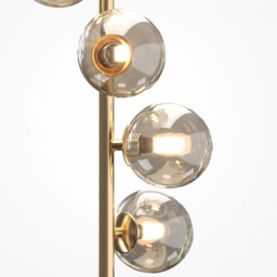 Dallas Multi Arm Floor Lamp Gold G9 Dimmable - thumbnail 2
