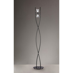 Eclipse Floor Lamp 2 Light G9, Black Chrome - thumbnail 2