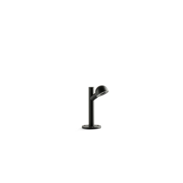 Brot 20cm Outdoor Pedestal Light Black 2700K IP65 - image 1