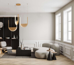 Evoria 66cm Pendant Ceiling Light Gold Matt-Champagne Glass LED 3000-4000K Dimmable - thumbnail 3