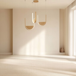 Evoria 66cm Pendant Ceiling Light Gold Matt-Champagne Glass LED 3000-4000K Dimmable - thumbnail 2