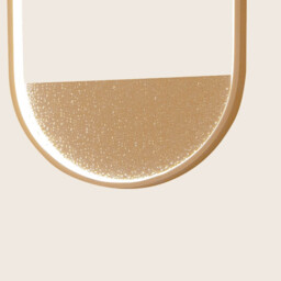 Evoria 66cm Pendant Ceiling Light Gold Matt-Champagne Glass LED 3000-4000K Dimmable - thumbnail 5