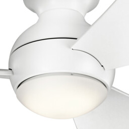 Kichler Sola 3 Blade 86cm Ceiling Fan with LED Light Matt White Remote Control - thumbnail 5