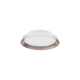 Vela Integrated LED Semi Flush Light Sandy White Outside Coffee inside Aluminium LED 30W 1665Lm 3000K - thumbnail 1