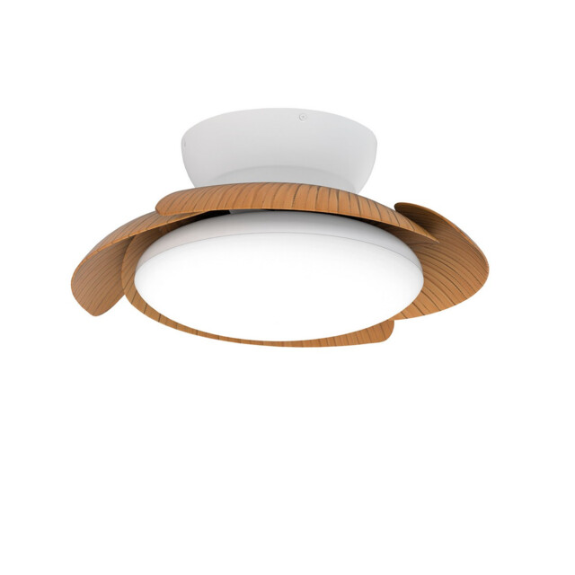 Aloha 45W LED Dimmable Ceiling Light With Built-In 30W DC Reversible Fan, Wood, 3500lm, 5yrs Warranty - image 1
