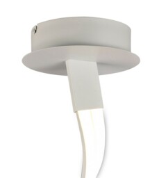 Nur Semi Flush Ceiling 50W LED 3000K, 4000lm, Dimmable White, Frosted Acrylic - thumbnail 3