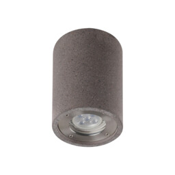 Levi Round Spotlight, 1 x GU10 (Max 12W), IP65, Grey Concrete, 2yrs Warranty - thumbnail 5