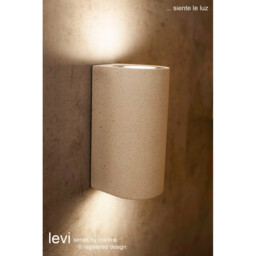 Levi Round Spotlight, 1 x GU10 (Max 12W), IP65, Grey Concrete, 2yrs Warranty - thumbnail 3