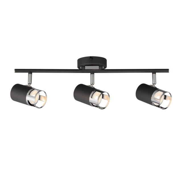 Phelps 3 Light Linear Bar SpotFitting GU10, Graphite, Polished Chrome - image 1