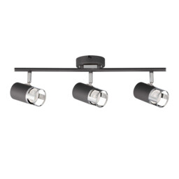 Phelps 3 Light Linear Bar SpotFitting GU10, Graphite, Polished Chrome - thumbnail 5