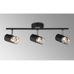 Phelps 3 Light Linear Bar SpotFitting GU10, Graphite, Polished Chrome - thumbnail 3