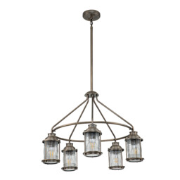 Kichler Ashland Bay Outdoor Pendant Ceiling Light Burnished Bronze, IP44 - thumbnail 2