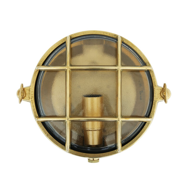 Ergo Outdoor Small Bulkhead, Natural Brass, IP65 - image 1