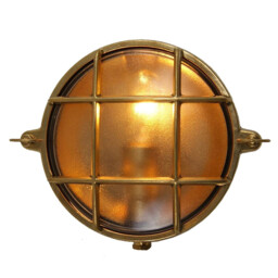 Ergo Outdoor Small Bulkhead, Natural Brass, IP65 - thumbnail 2