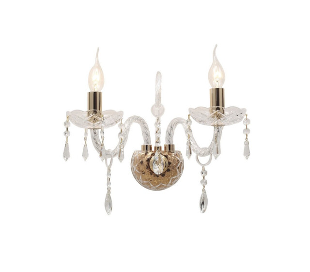 MONALISA Wall Light Gold, Crystal 40x34x18cm