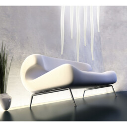 Estalacta Ceiling Light GU10 6 Light GU10 Linear Bar Indoor, Silver/Opal White - thumbnail 2