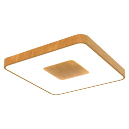 Coin Square Ceiling 100W LED With Remote Control 2700K-5000K, 6000lm, Wood Effect, 3yrs Warranty - thumbnail 1