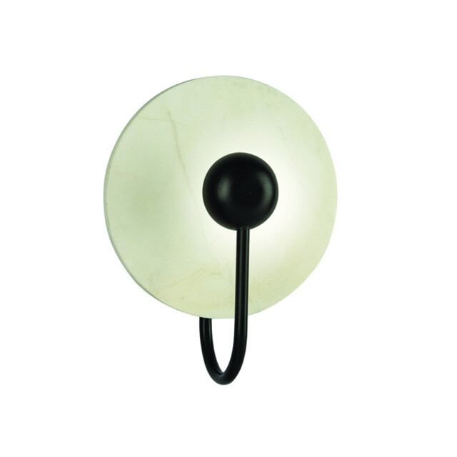 Pano Integrated Led Wall Lamp White Marble - Sandy Black LED 3000K - image 1